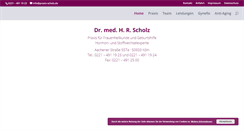 Desktop Screenshot of praxis-scholz.de