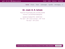 Tablet Screenshot of praxis-scholz.de